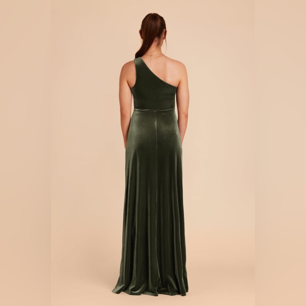 Birdy Grey Olive Green One-Shoulder Maxi Dress - Picture 11 of 13